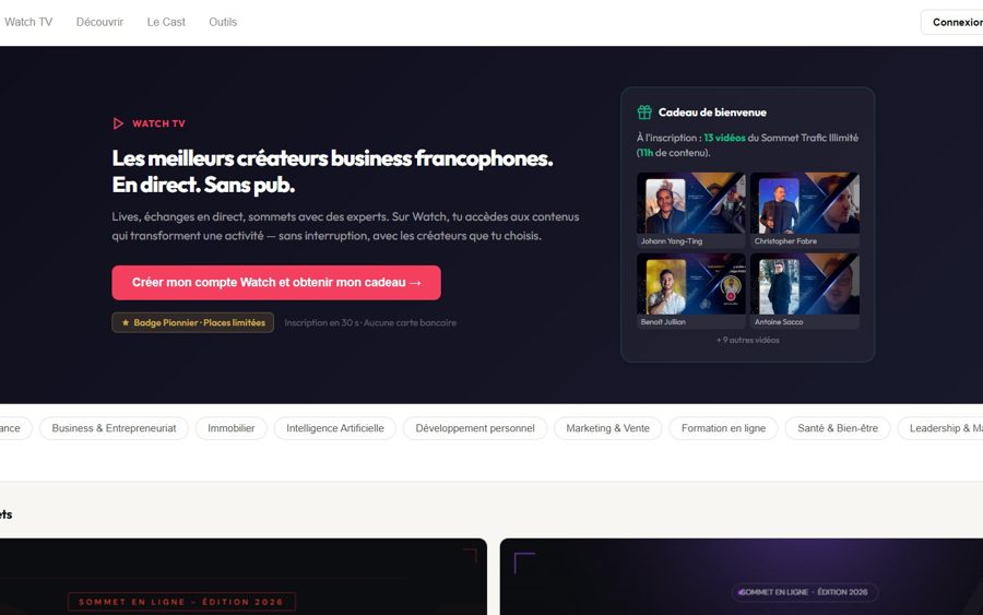 Watch, web TV publique